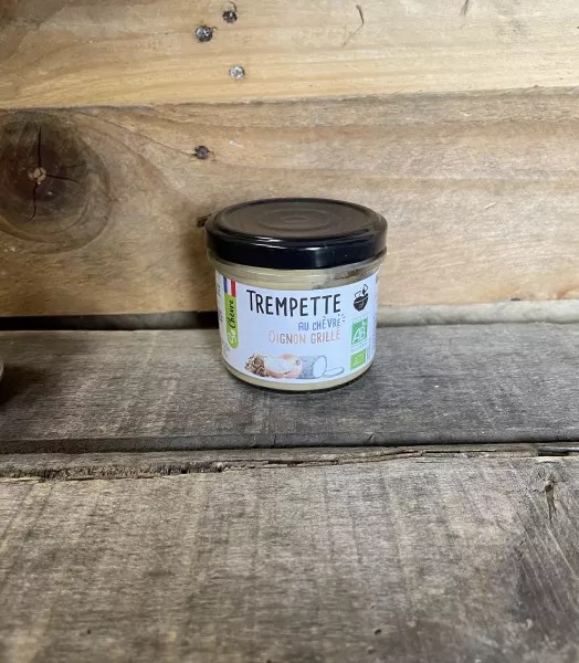 Trempette au chèvre frais oignon grillé